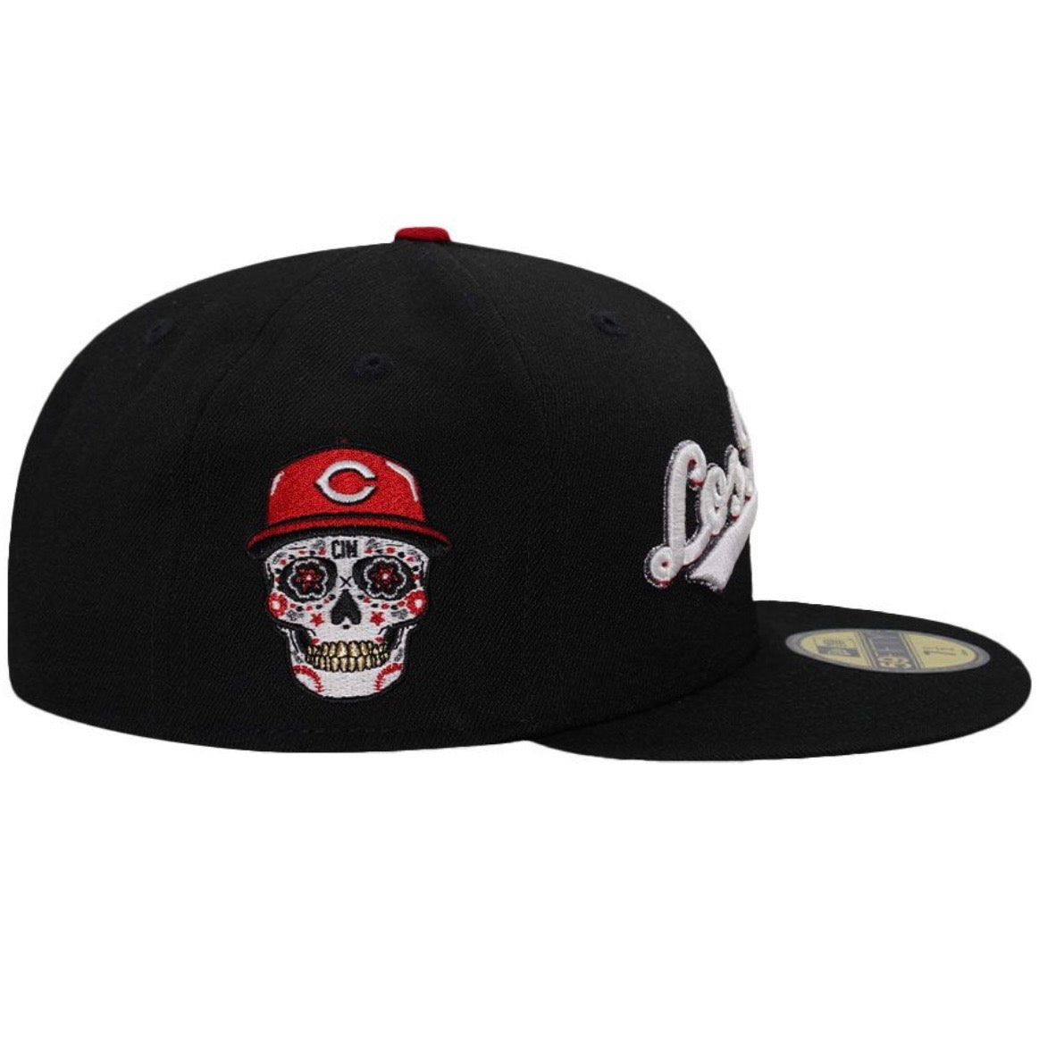 New Era 59Fifty Cincinnati Reds Skull Black Glow Prime Edition Fitted Cap