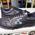 Off White Vulcanized Leather ‘Black Blue’ - Recondicionado