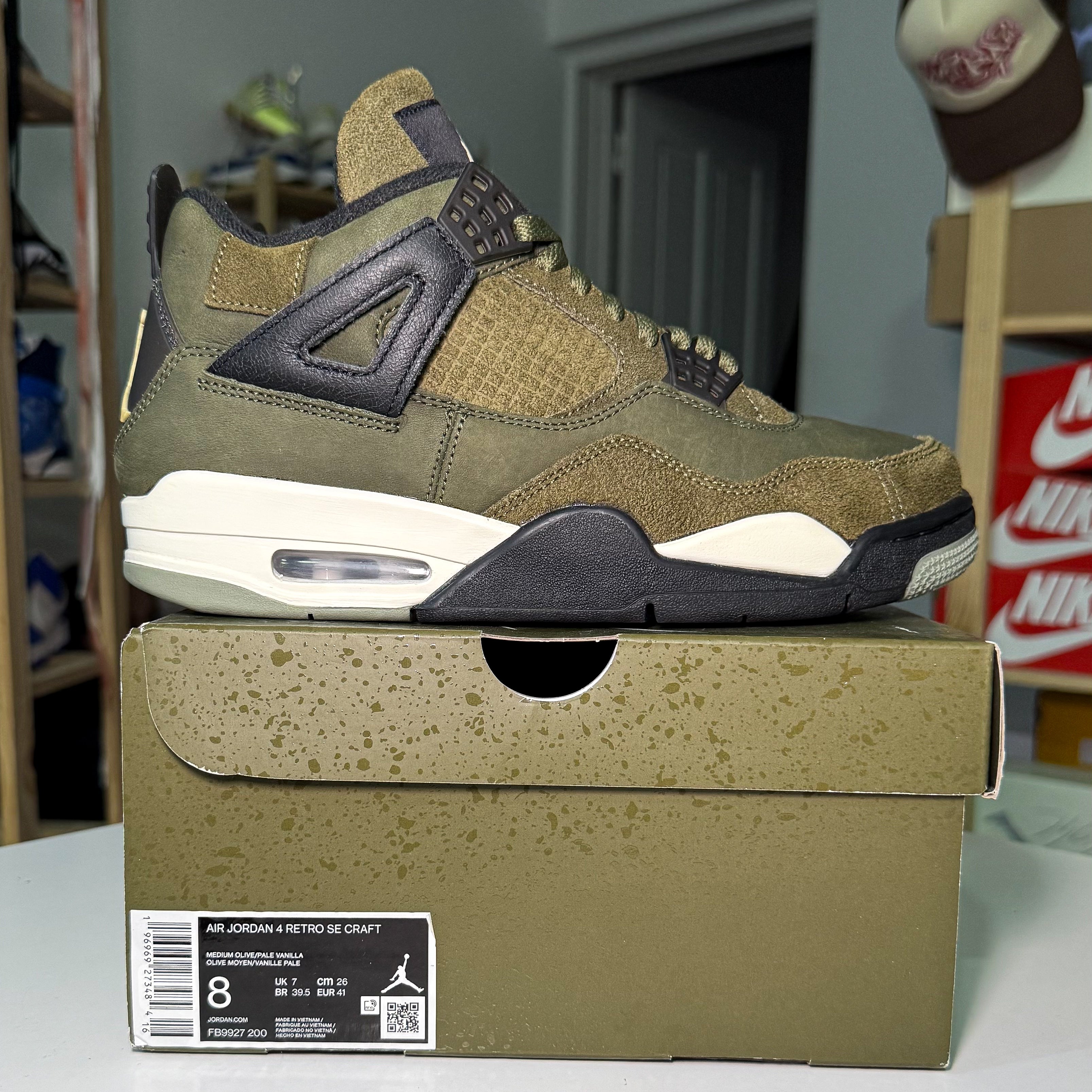 Air Jordan 4 Retro SE Craft 'Medium Olive' 2023 - Recondicionado