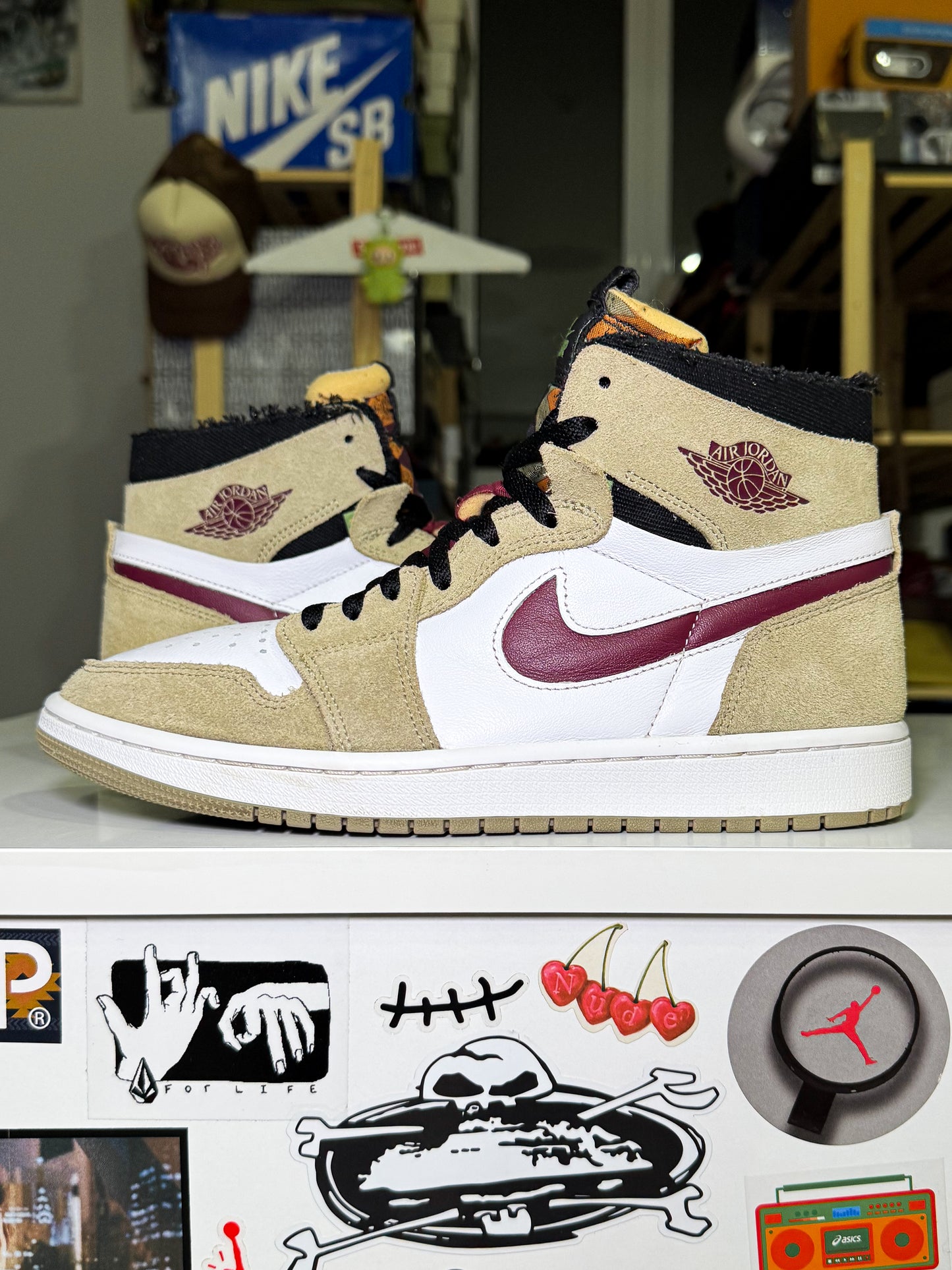 Air Jordan 1 Zoom CMFT ‘Neutral Olive Cherrywood’ 2022 - Recondicionado