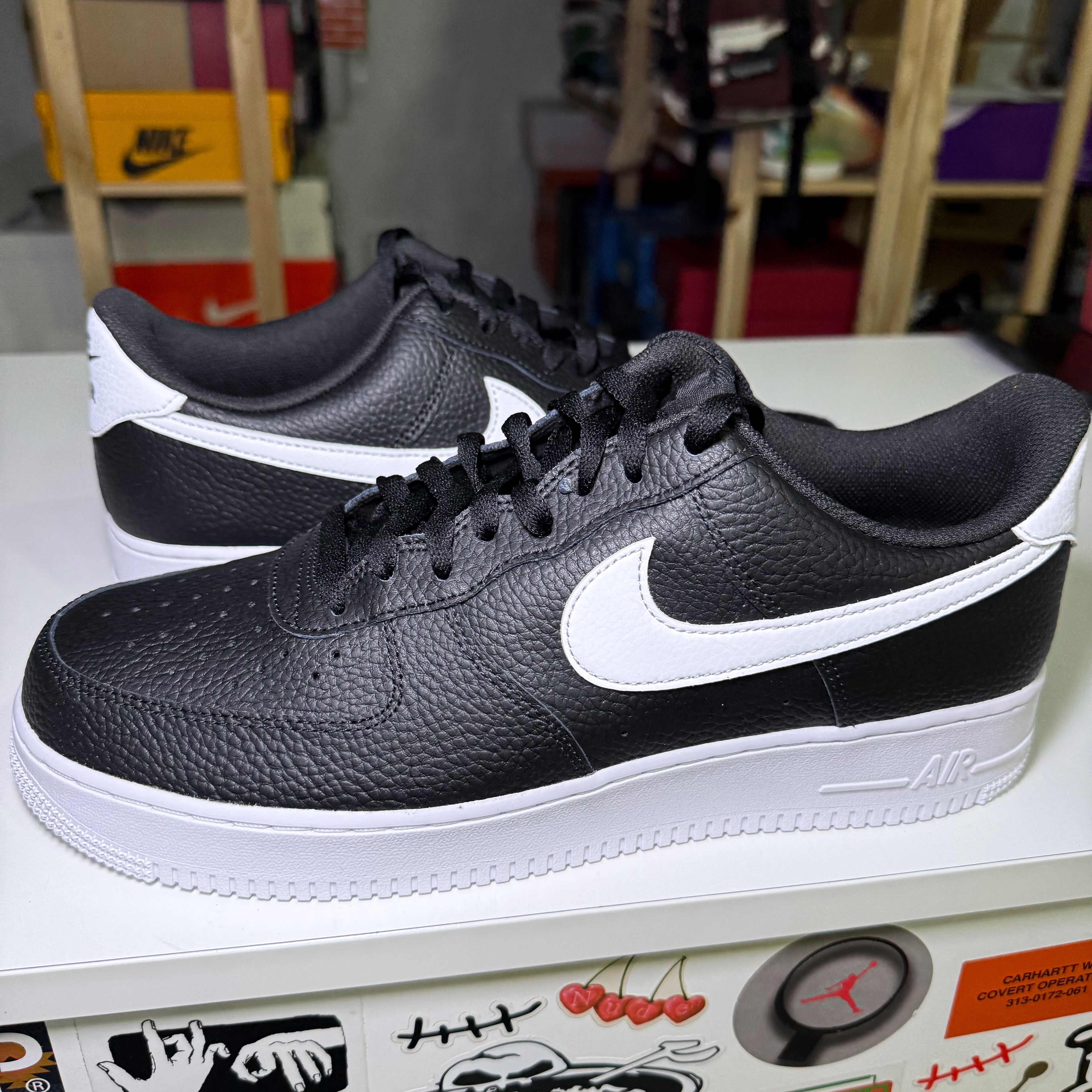 Nike Air Force 1 ‘07 ‘Black White Tumbled’ 2025 - DS