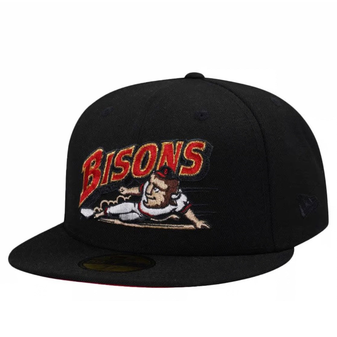 New Era 59Fifty Buffalo Bisons Black and Red Edition Fitted Cap