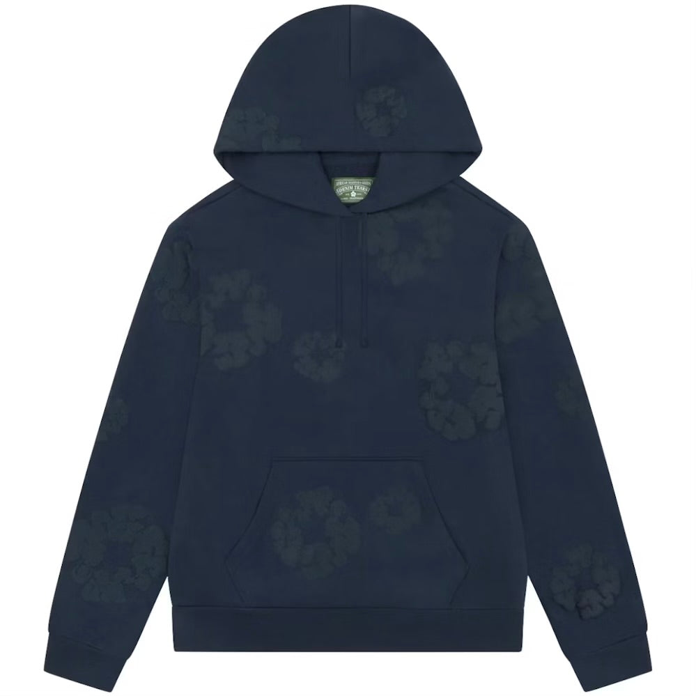 Denim Tears Mono Cotton Wreath Hoodie Navy