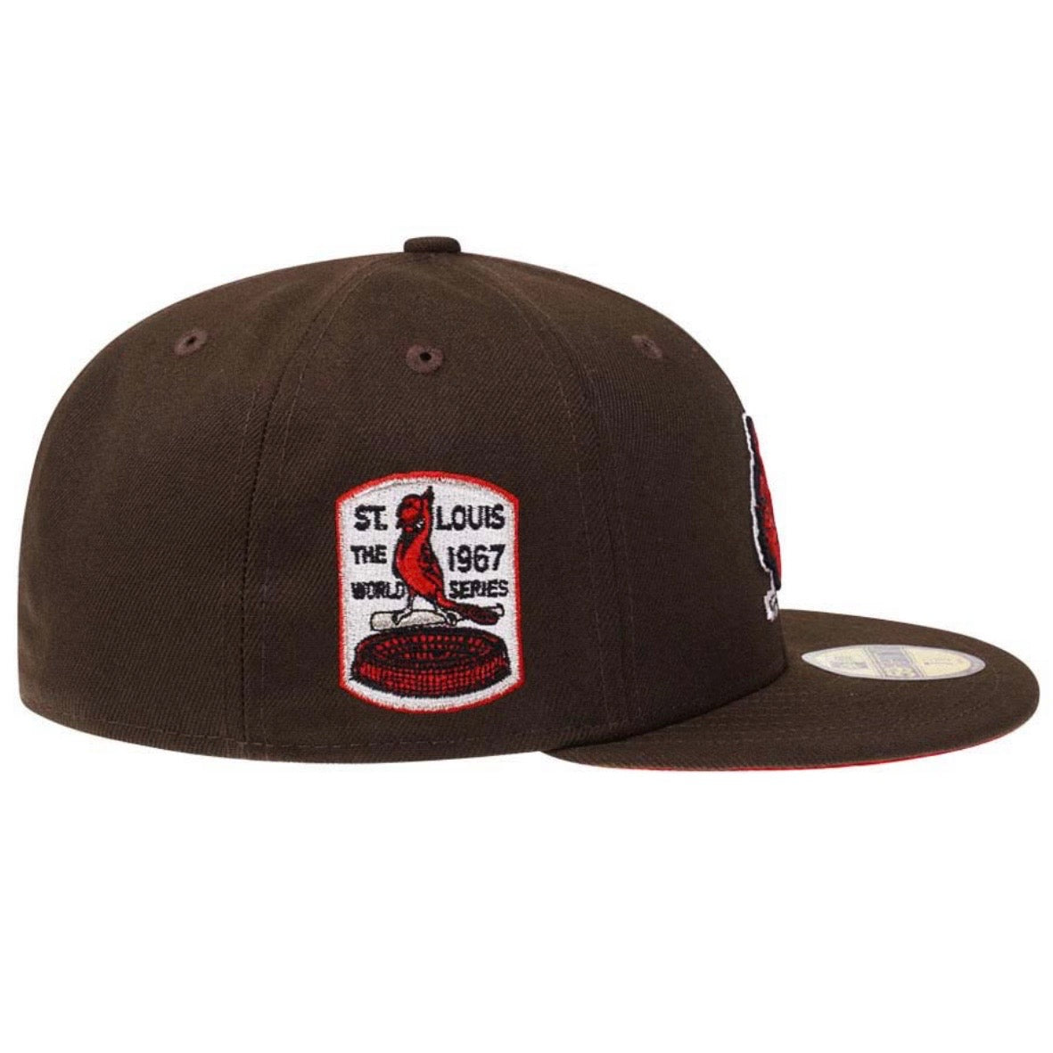 New Era 59Fifty St Louis Cardinals World Series 1967 Coffee Red Edition Fitted Cap