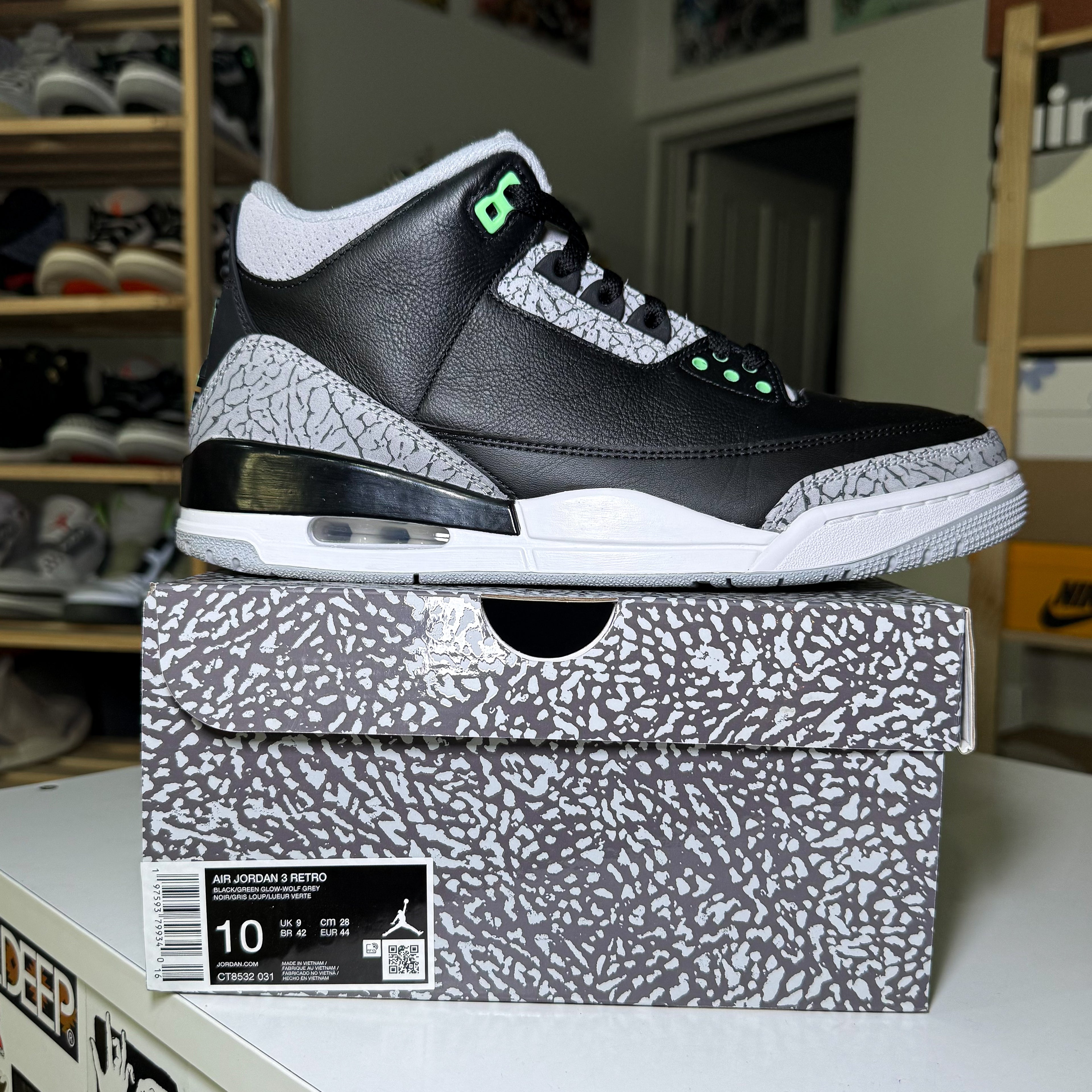 Air Jordan 3 Retro ‘Green Glow’ 2024 - Recondicionado