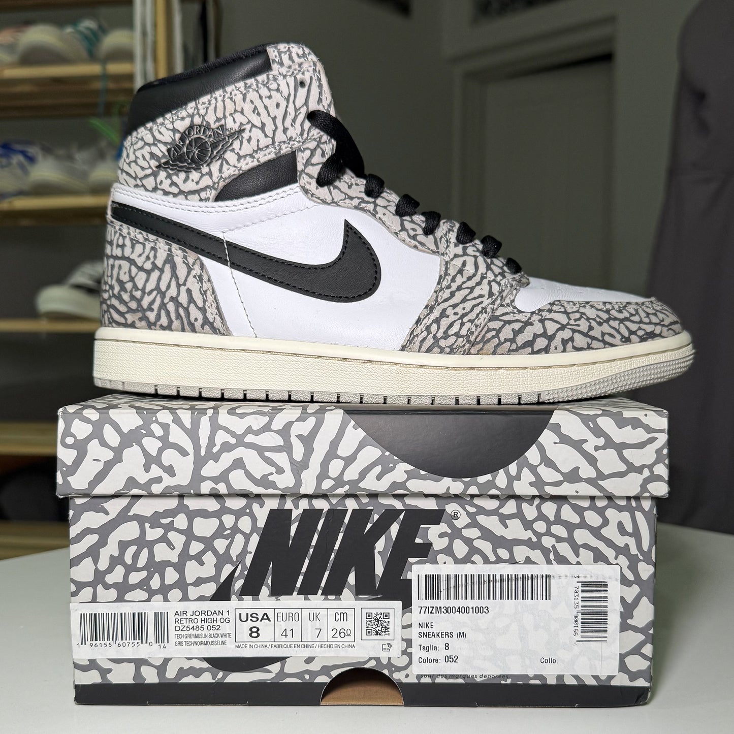 Air Jordan 1 Retro High OG ‘White Cement’ 2023 - Recondicionado