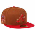 New Era 59Fifty Atlanta Braves 40th Anniversary Bourbon Copper Two Tone Prime Edition Fitted Cap