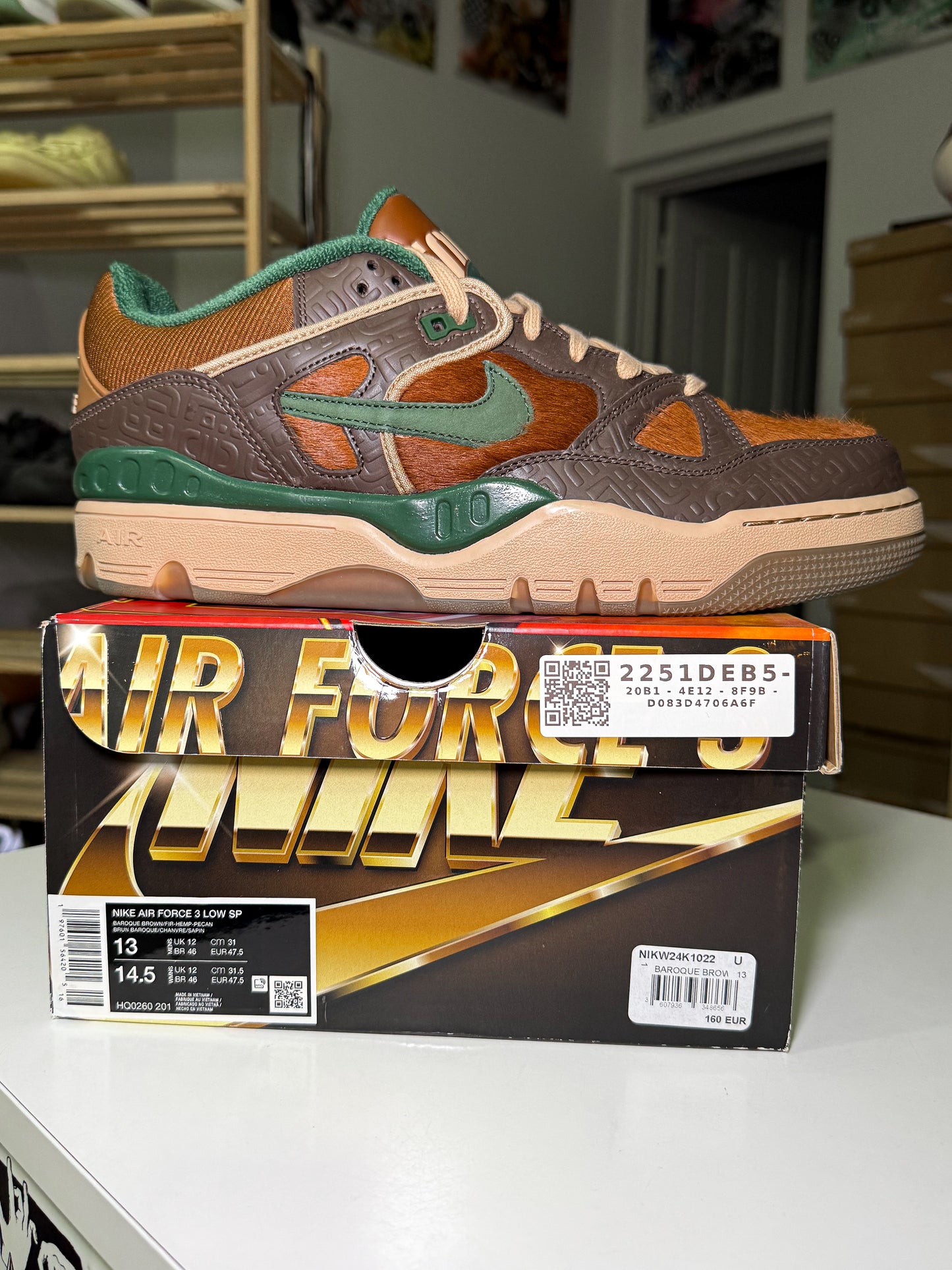 Nike Air Force 3 Low x NIGO ‘Baroque Brown’ OGIN Edition 2024 - DS