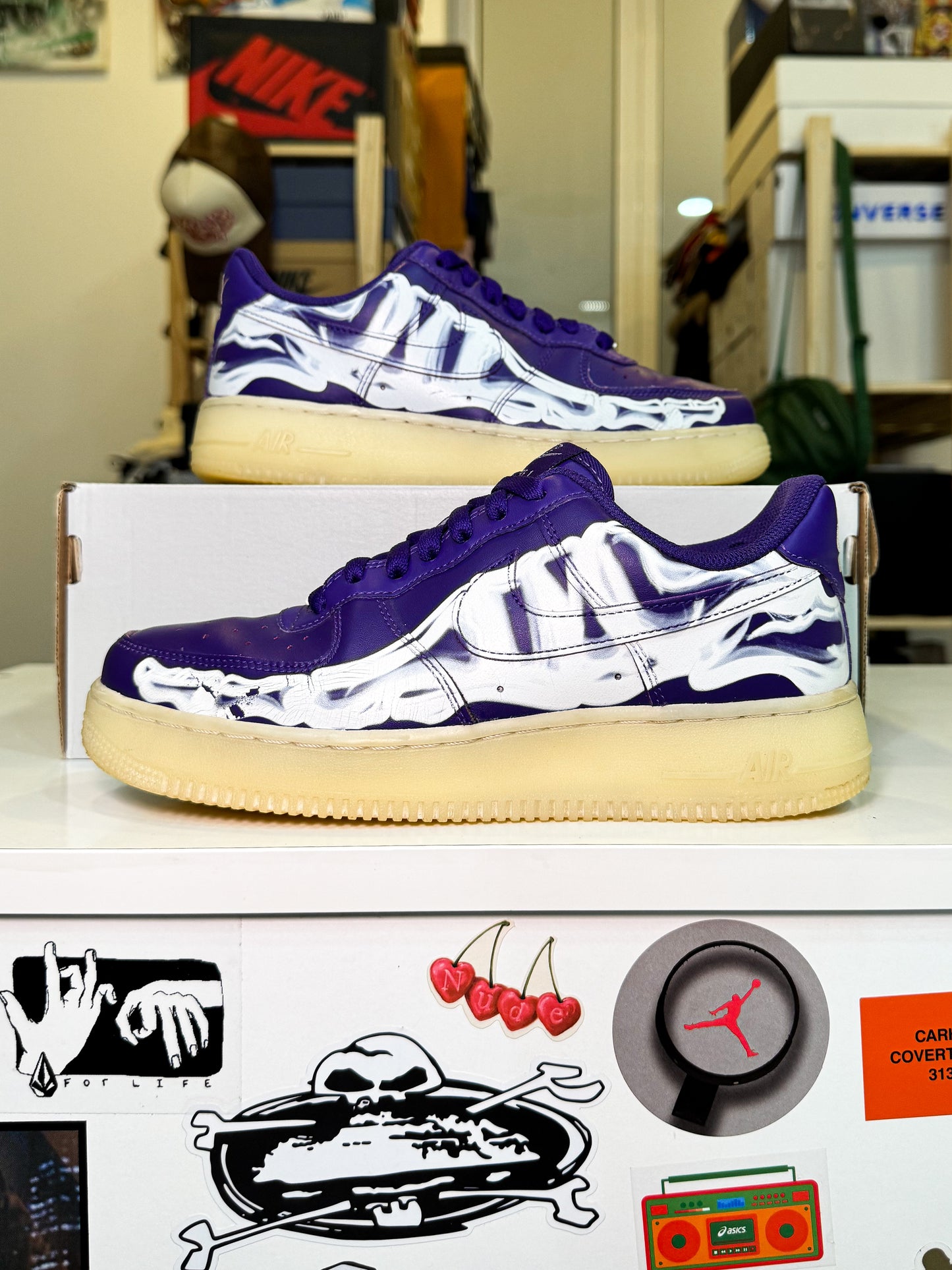 Nike Air Force 1 Low ‘Purple Skelleton’ 2022 - Recondicionado