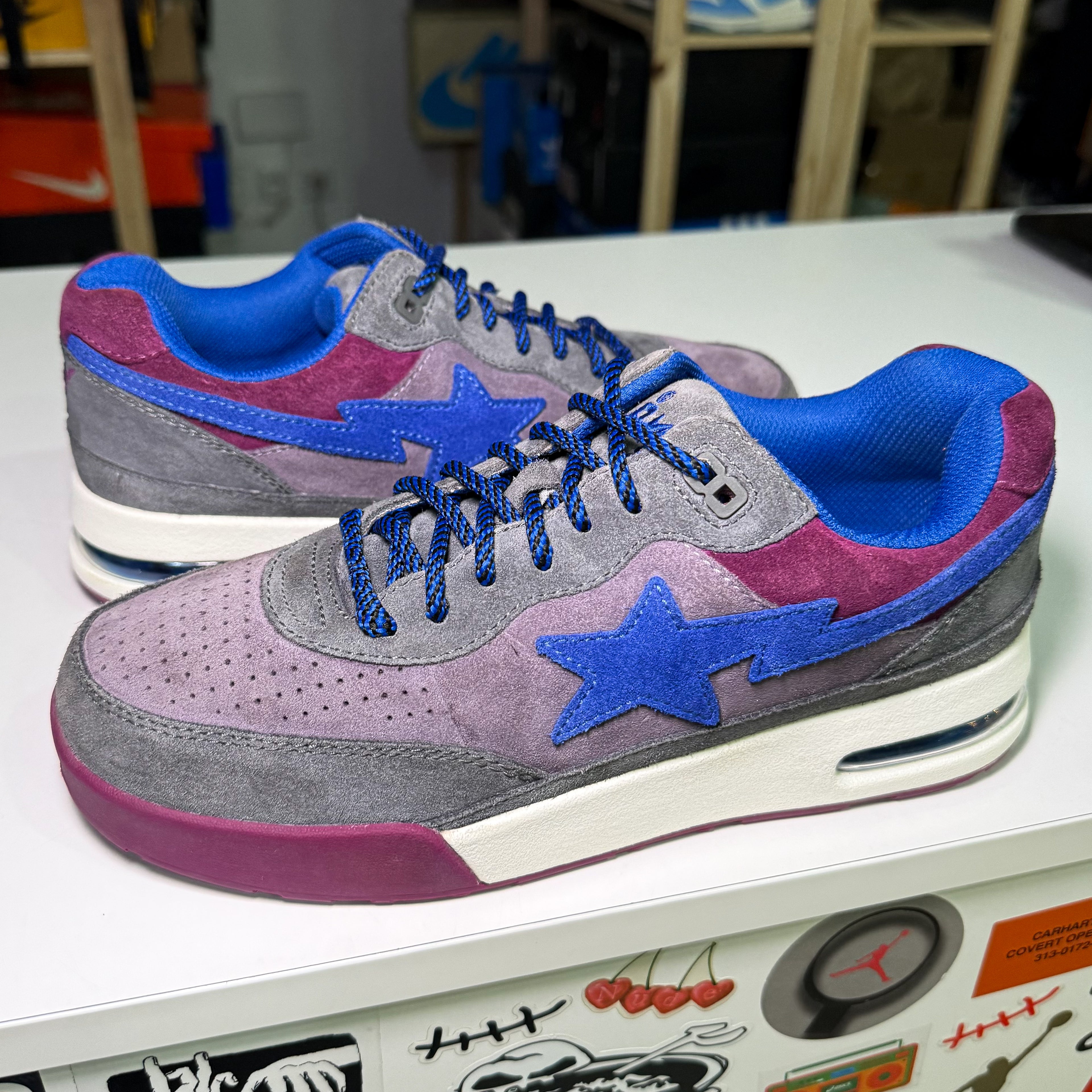 Bape Road Sta Premium Suede ‘Purple Blue’ - Recondicionado