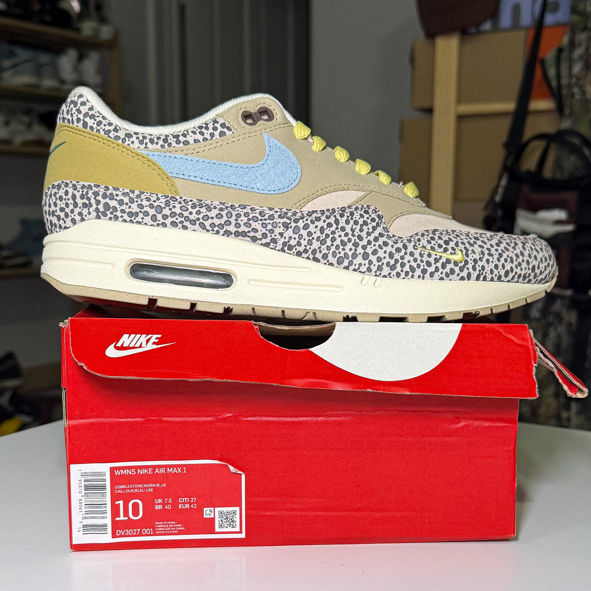 Nike Air Max 1 ‘Safari Cobblestone’ W 2022 - DS