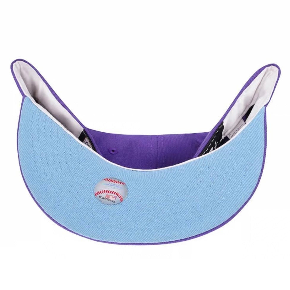 New Era 59Fifty Cincinatti Reds Riverfront Stadium Final Season Fresh Purple Edition Fitted Cap