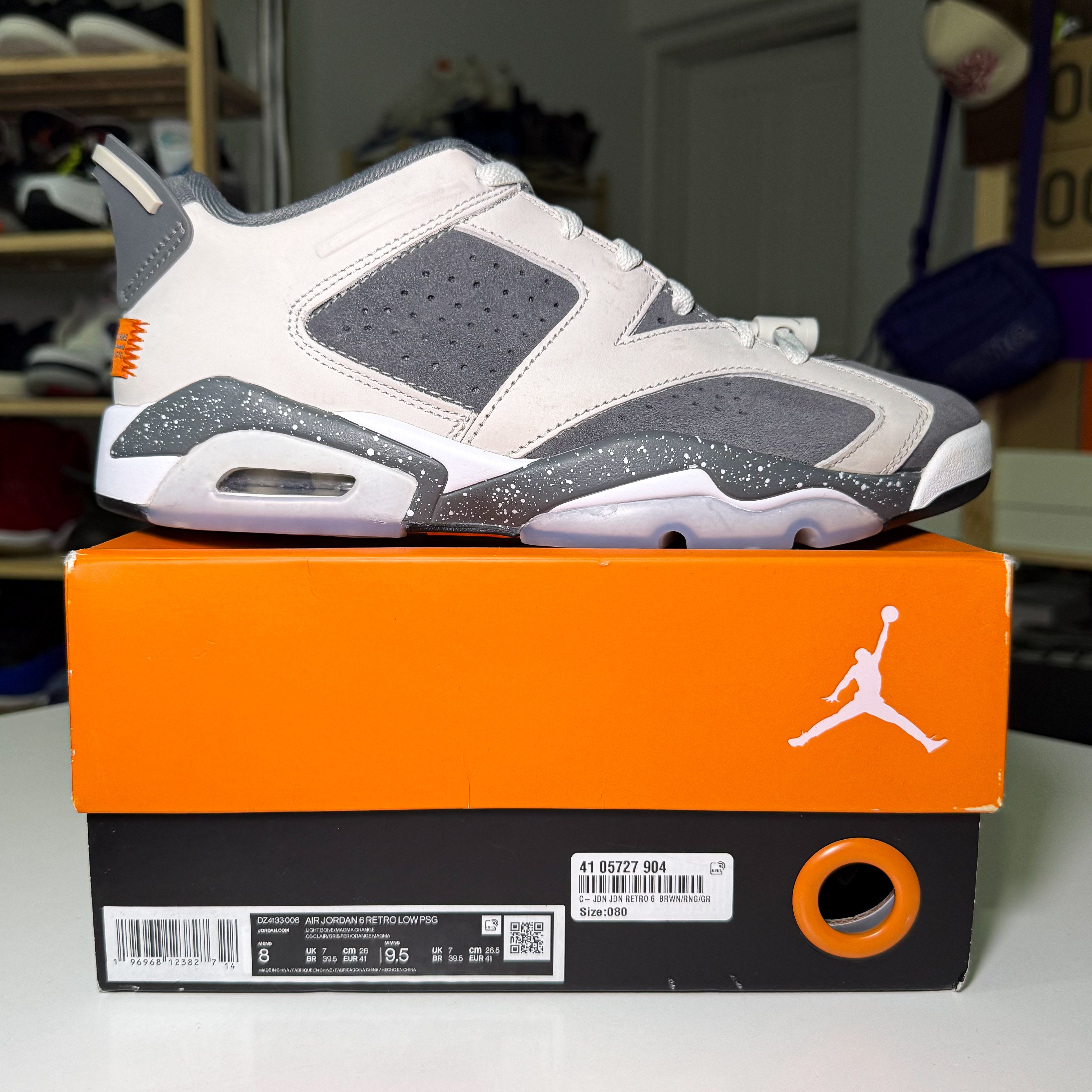 Air Jordan 6 Retro x Paris Saint-Germain ‘Iron Grey’ 2023 - Recondicionado