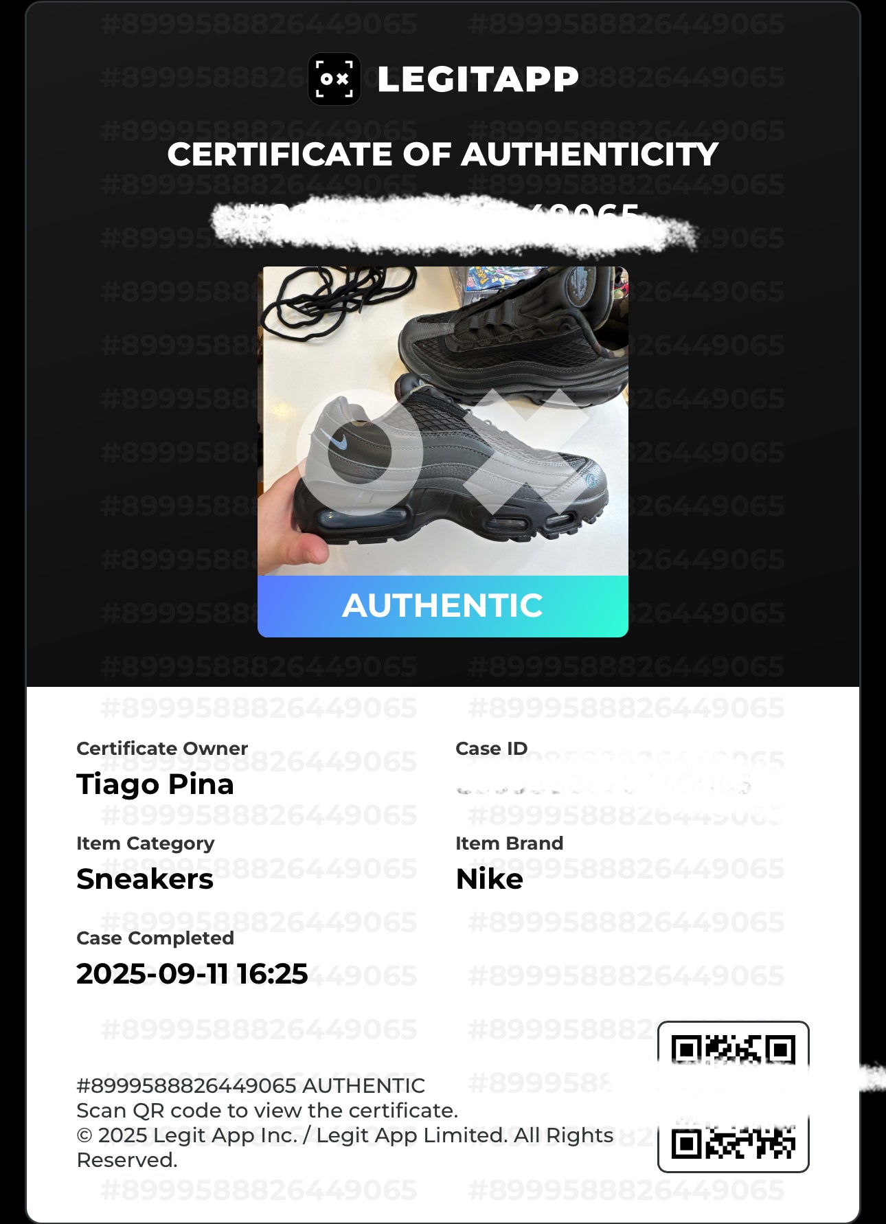 Nike Air Max 95 SP x Corteiz 'Aegon Storm’ 2023 - Recondicionado