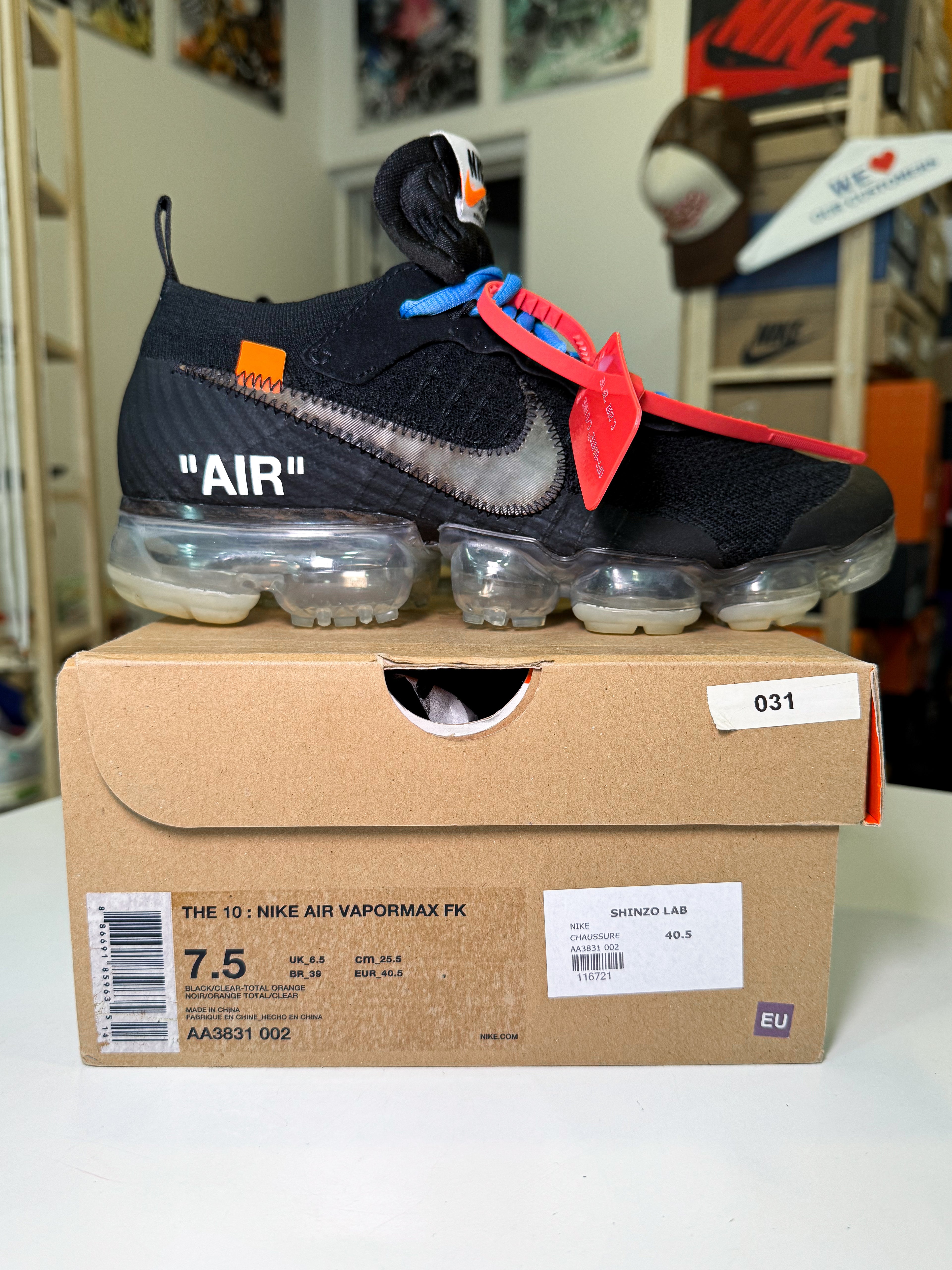 Nike Air Vapormax x Off White Part 2 ‘Black’ 2018 - Recondicionado