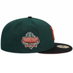 New Era 59Fifty Los Angeles Dodgers 40th Anniversary Dark Green Rust Two Tone Fitted Cap