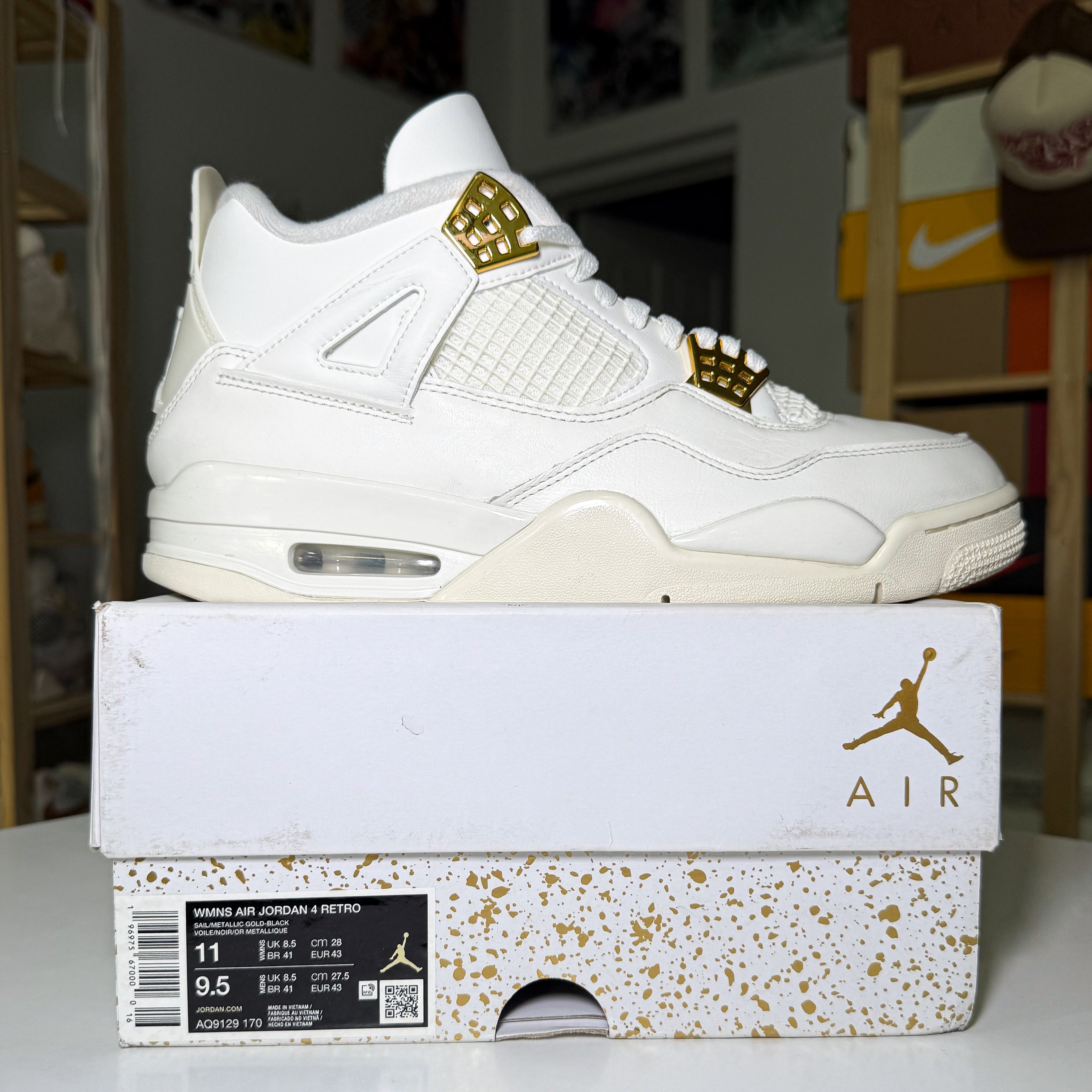 Air Jordan 4 Retro 'Metallic Gold’ W 2023 - Recondicionado