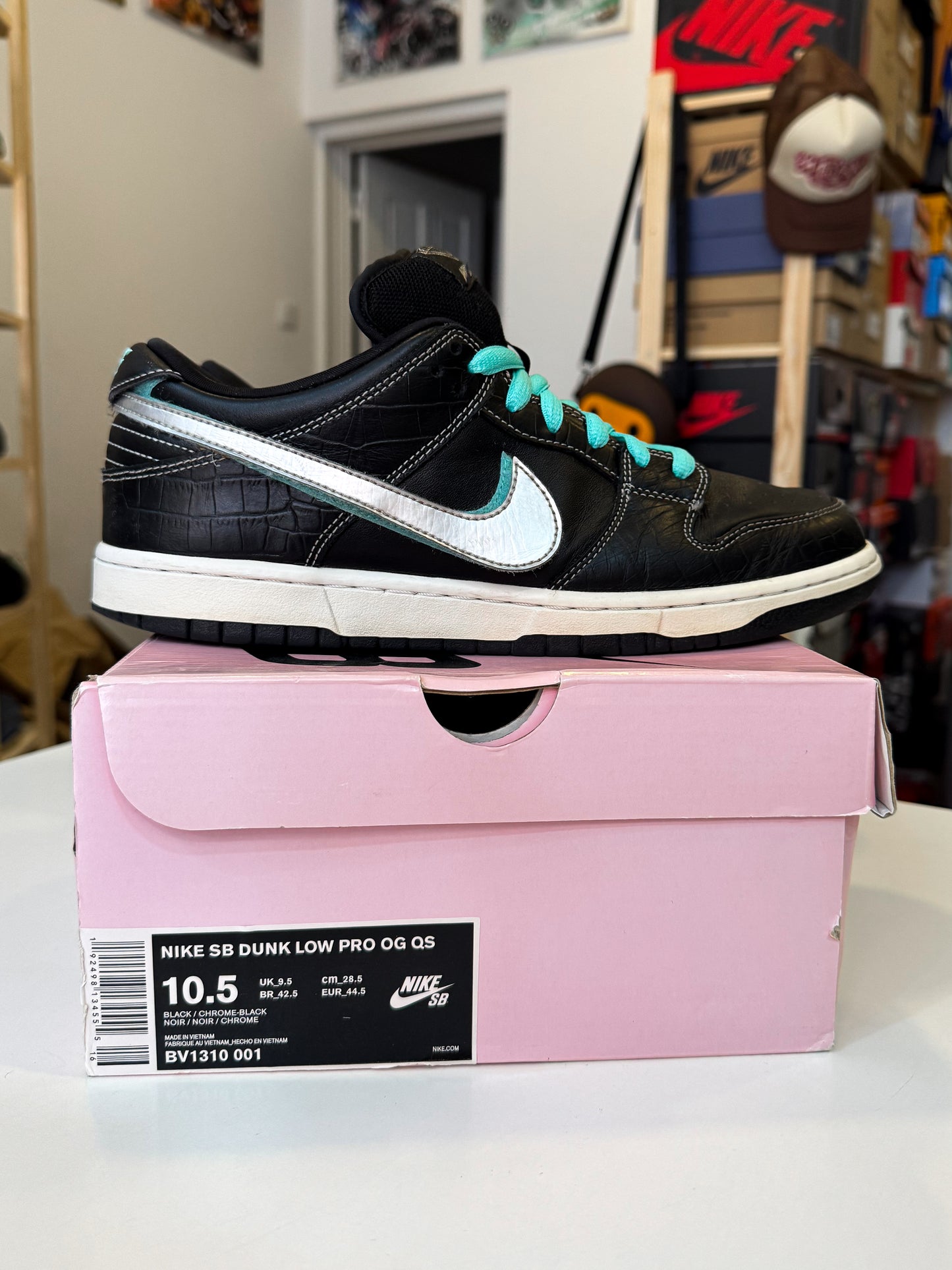 Nike SB Dunk Low Pro x Diamond Supply ‘Black Diamond’ 2018 - Recondicionado