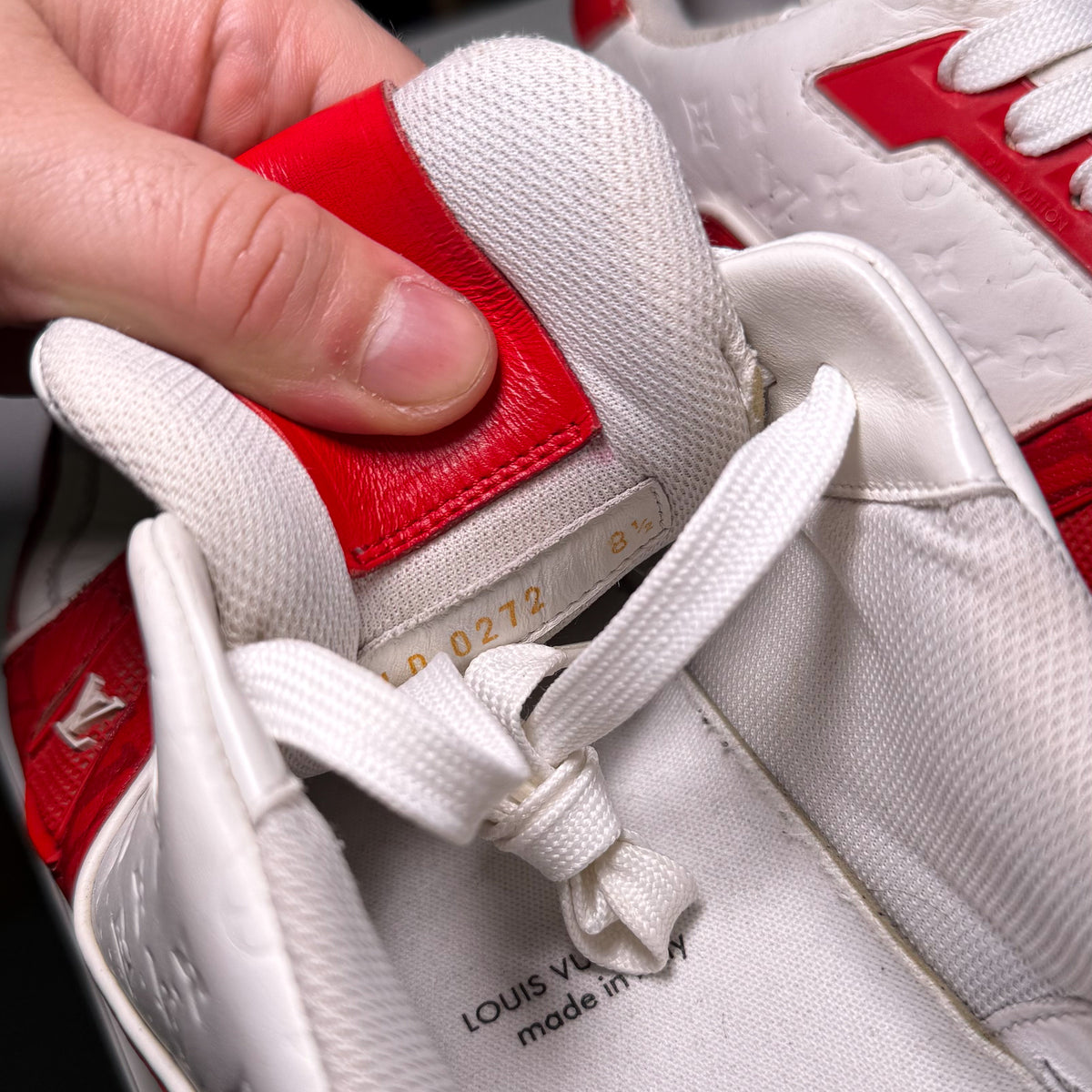 Louis Vuitton LV Trainer #54 Signature ‘Red White’ - Recondicionado