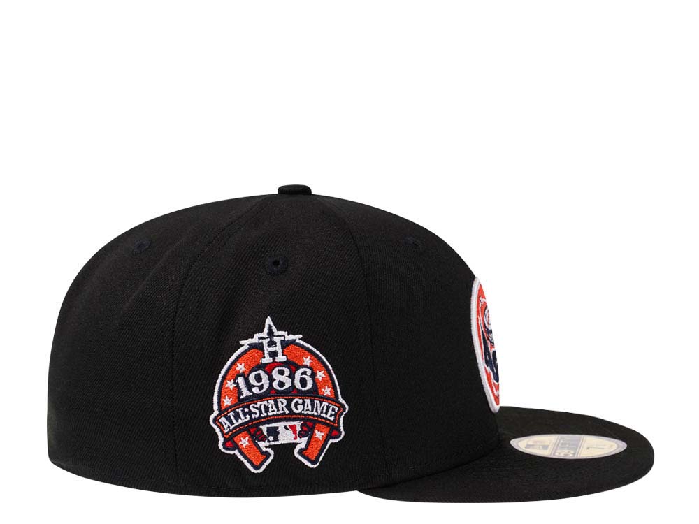 New Era 59Fifty Houston Astros All Star Game 1986 Black Prime Edition Fitted Cap