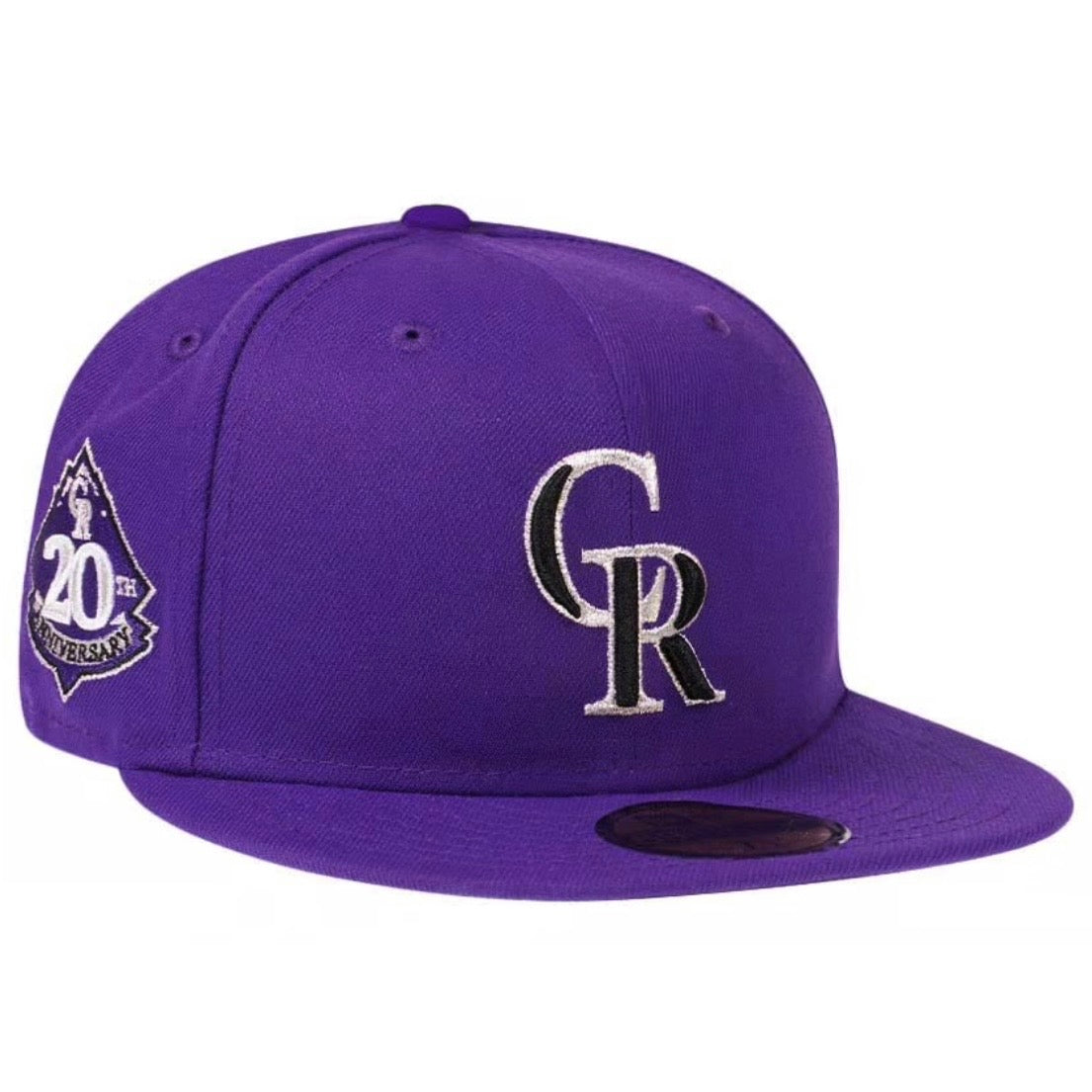 New Era 59Fifty Colorado Rookies 20th Anniversary Purple Lavander Edition Fitted Cap