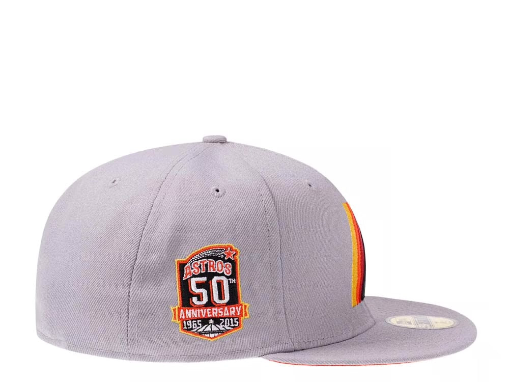 New Era 59Fifty Houston Astros 50th Anniversary Fresh Gray Edition Fitted Cap