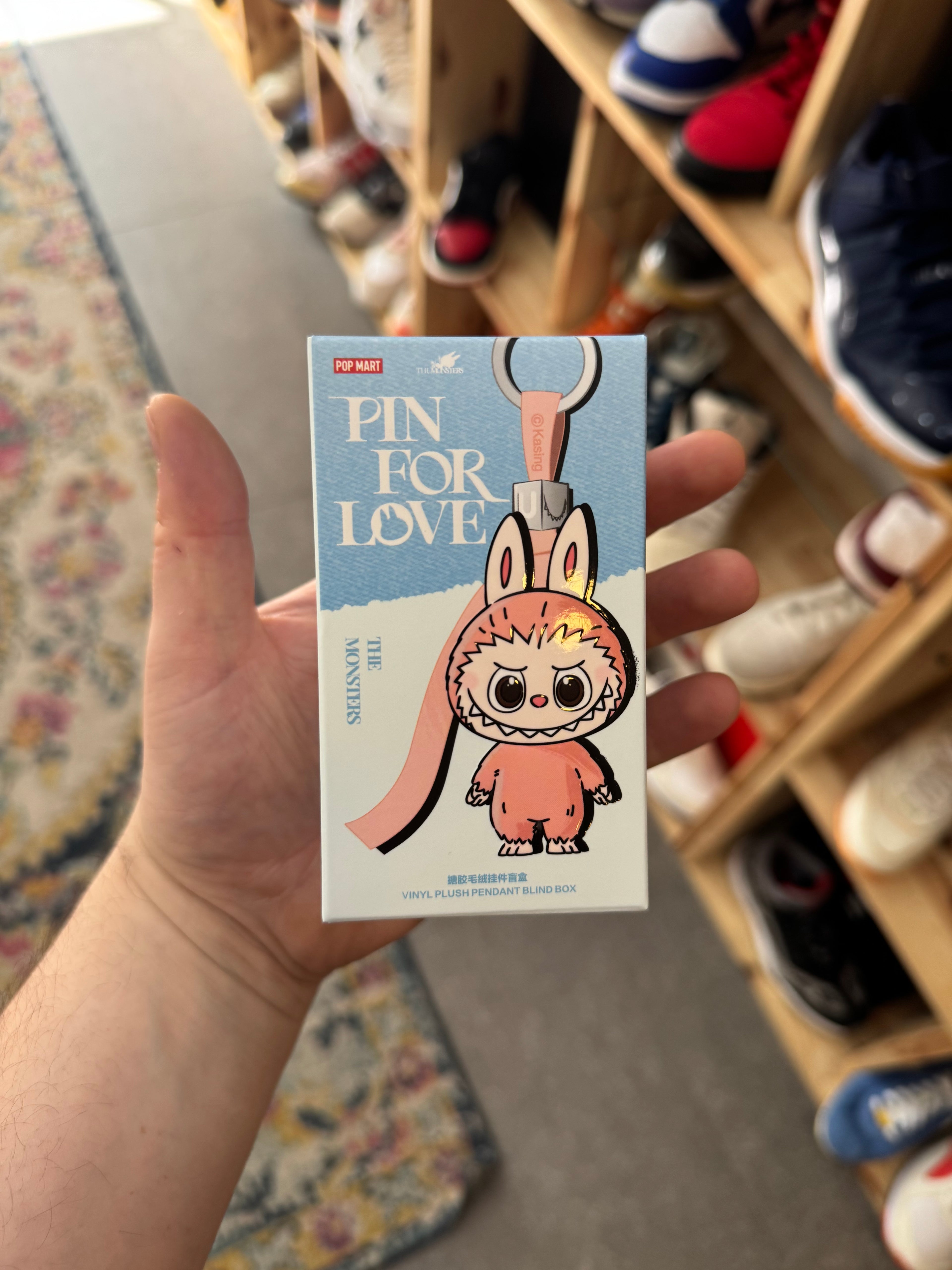POP Mart Labubu The Monsters Pin for Love Vynil Plush Pendant (N-Z) - Blind Box