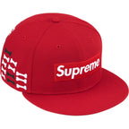Supreme x New Era 59Fifty Bone Box Logo Red Fitted Hat