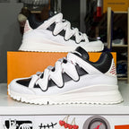 Louis Vuitton Zig Zag Leather Low Trainer Black White - Recondicionado