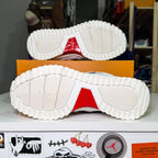 Louis Vuitton Zig Zag Leather Low Trainer Black White - Recondicionado