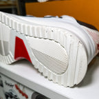 Louis Vuitton Zig Zag Leather Low Trainer Black White - Recondicionado